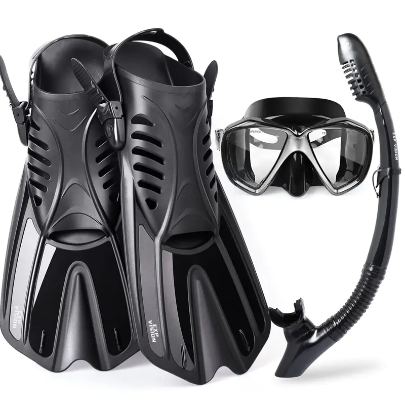  Snorkeling Set with Diving Fins